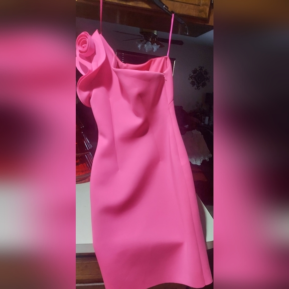 One shoulder pink dress, wedding, party anyone? Go classy !! - Picture 1 of 2